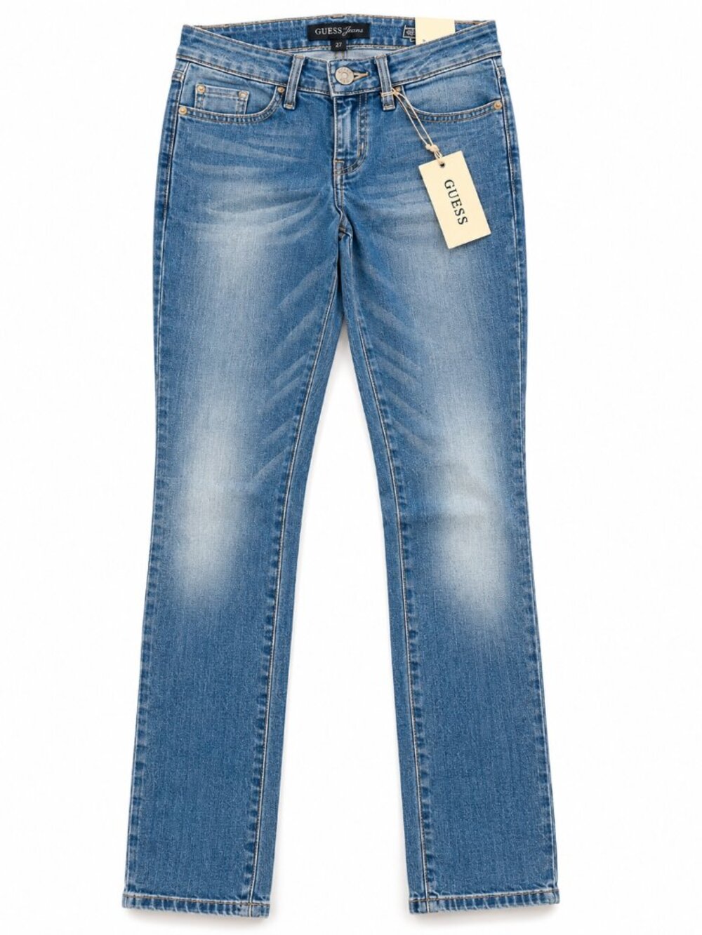 GUESS Jeans Light Wash Stretch Straight Leg Jeans Size 26 NWT